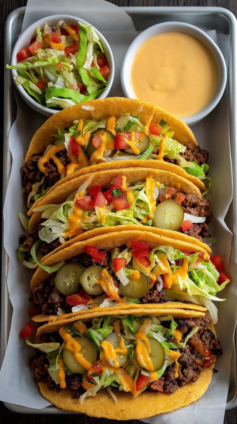 Smash Burger Tacos Recipe
