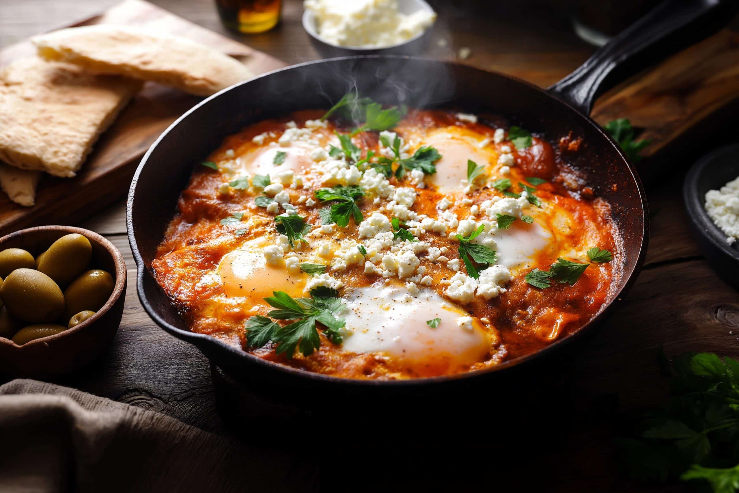Turkish One-Pan Eggs & Peppers Recipe - Recipe Image
