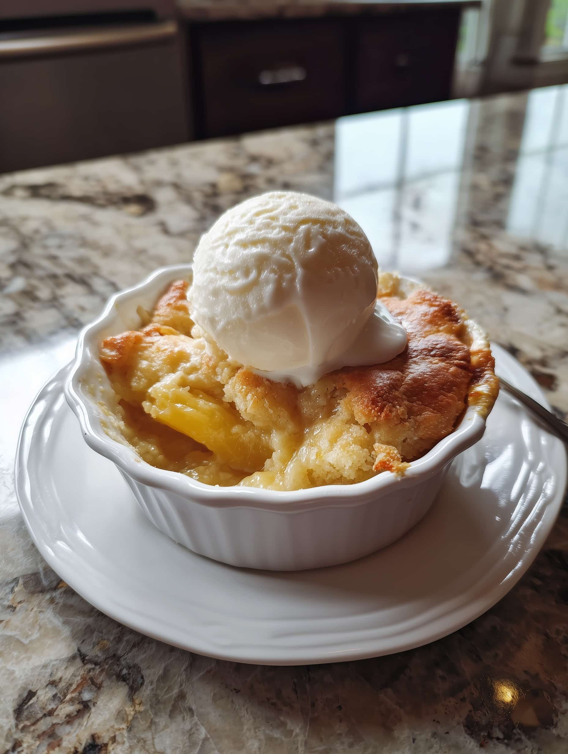 Pineapple Cream Cheese Cobbler Recipe - Recipe Image