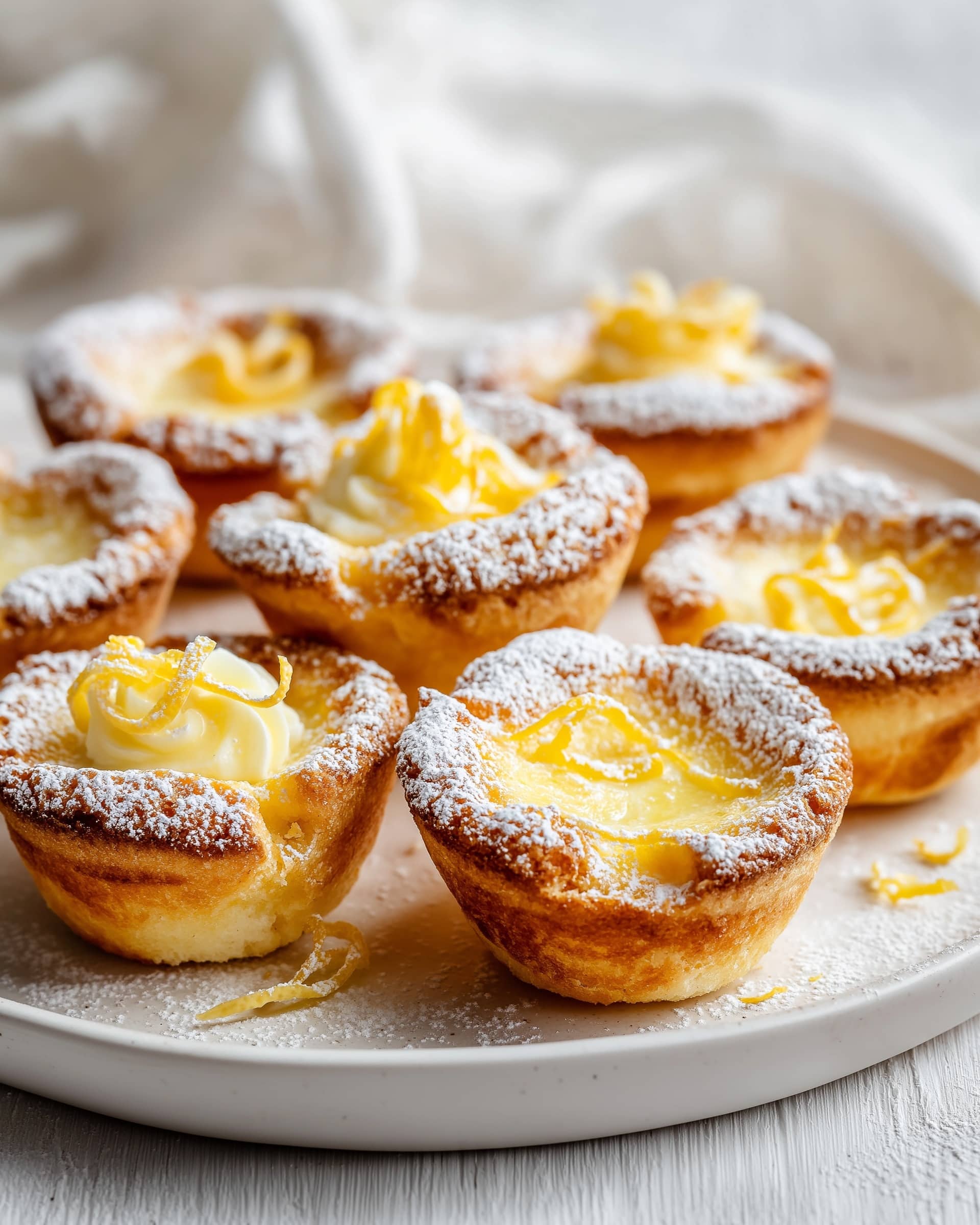 Baby Lemon Impossible Pies Recipe - Recipe Image