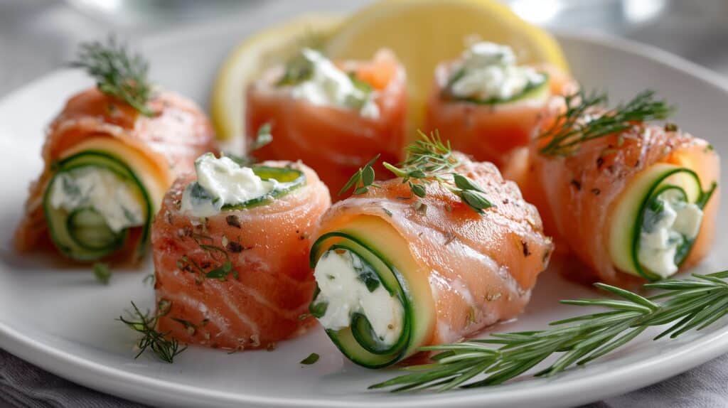 Smoked Salmon Roll Ups Recipe
