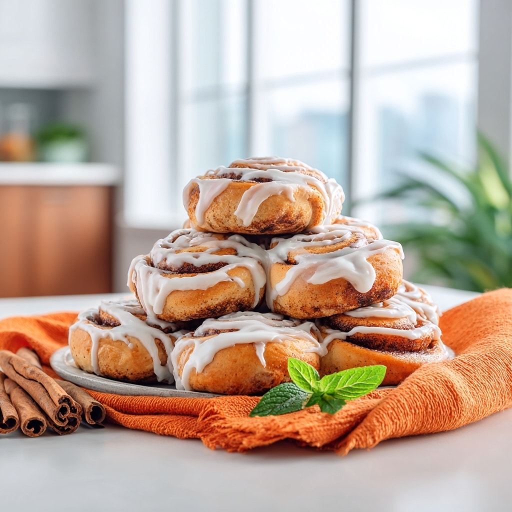 Cinnamon Knots with Coffee Icing Recipe - Recipe Image