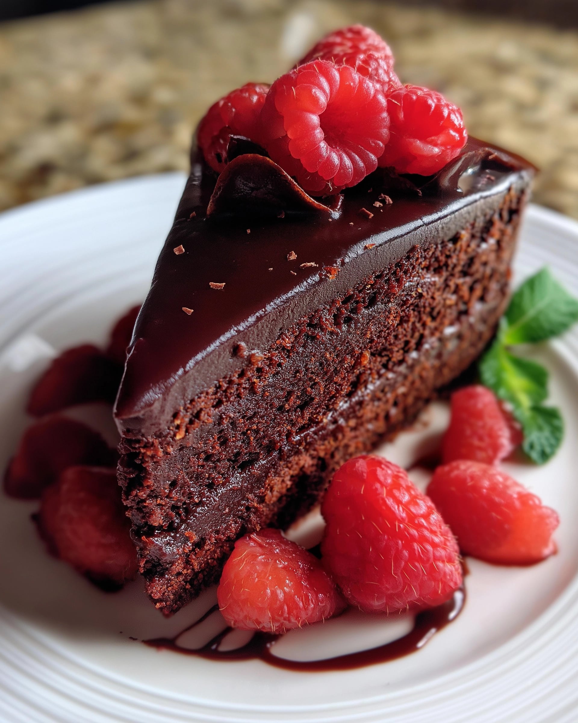 Heavenly Raspberry Chocolate Mousse Cake Recipe - Recipe Image