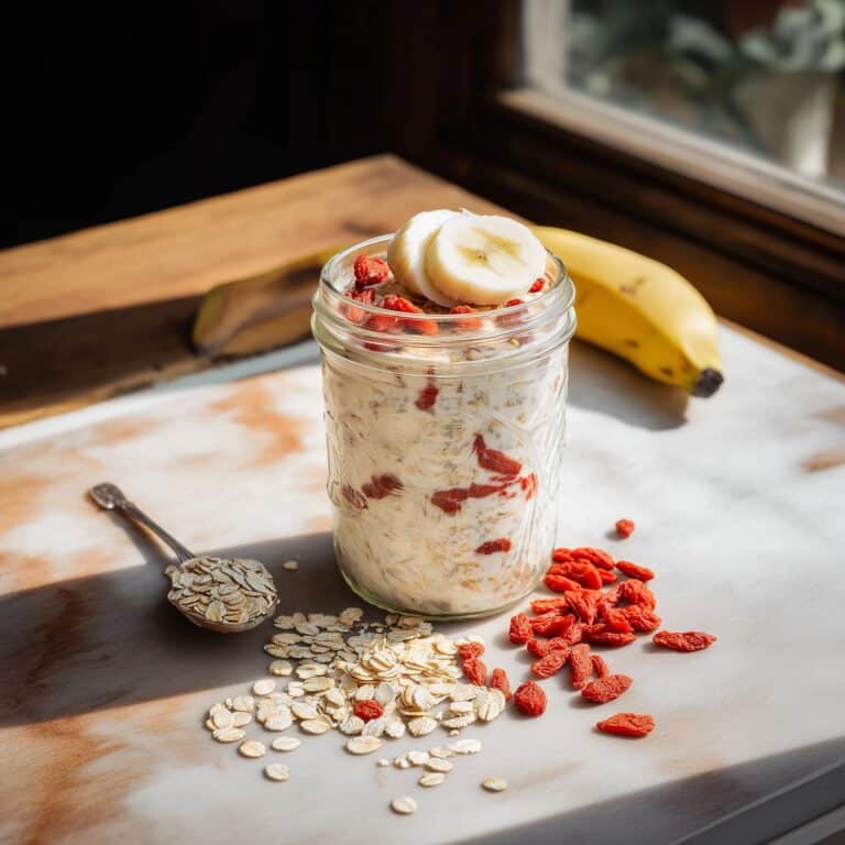 Strawberries and Cream Overnight Oats Recipe