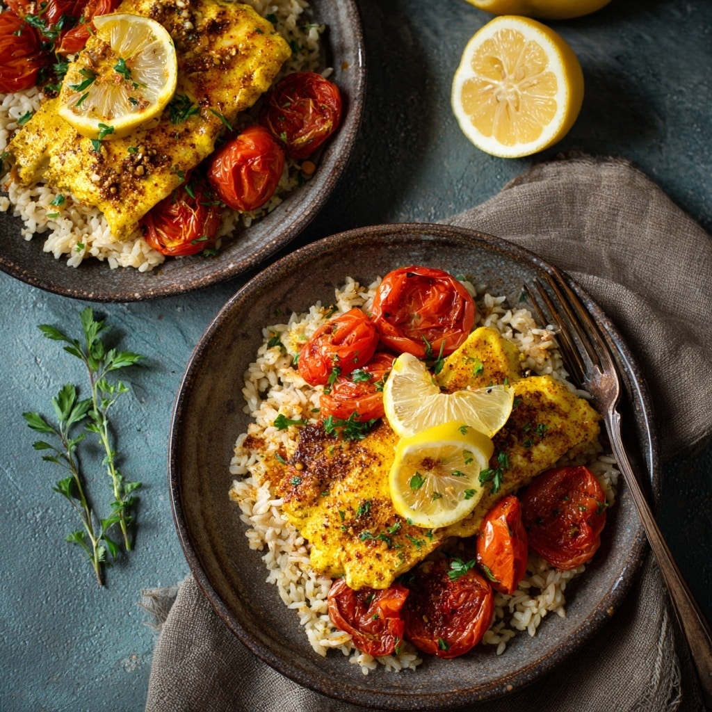 Turmeric Chicken with Butter Bean Hummus and Roasted Peppers Recipe