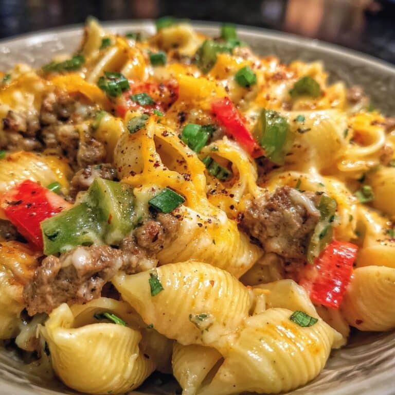 Philly Cheesesteak Tortellini Pasta Recipe