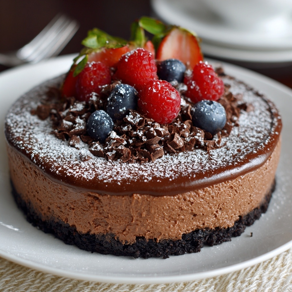 Easy No Bake Chocolate Cheesecake Recipe