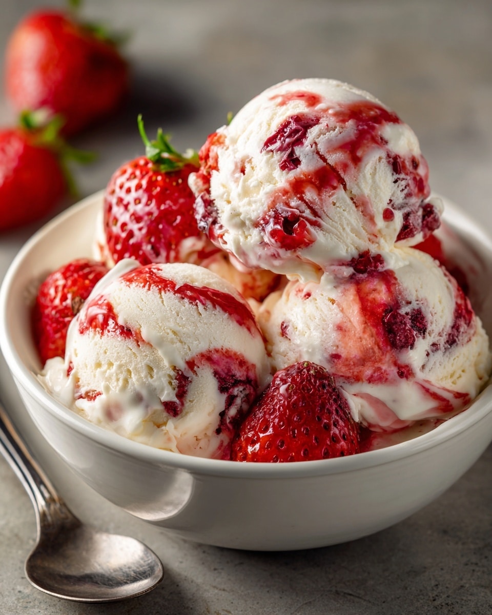 Strawberry Cheesecake Ice Cream Recipe - Recipe Image