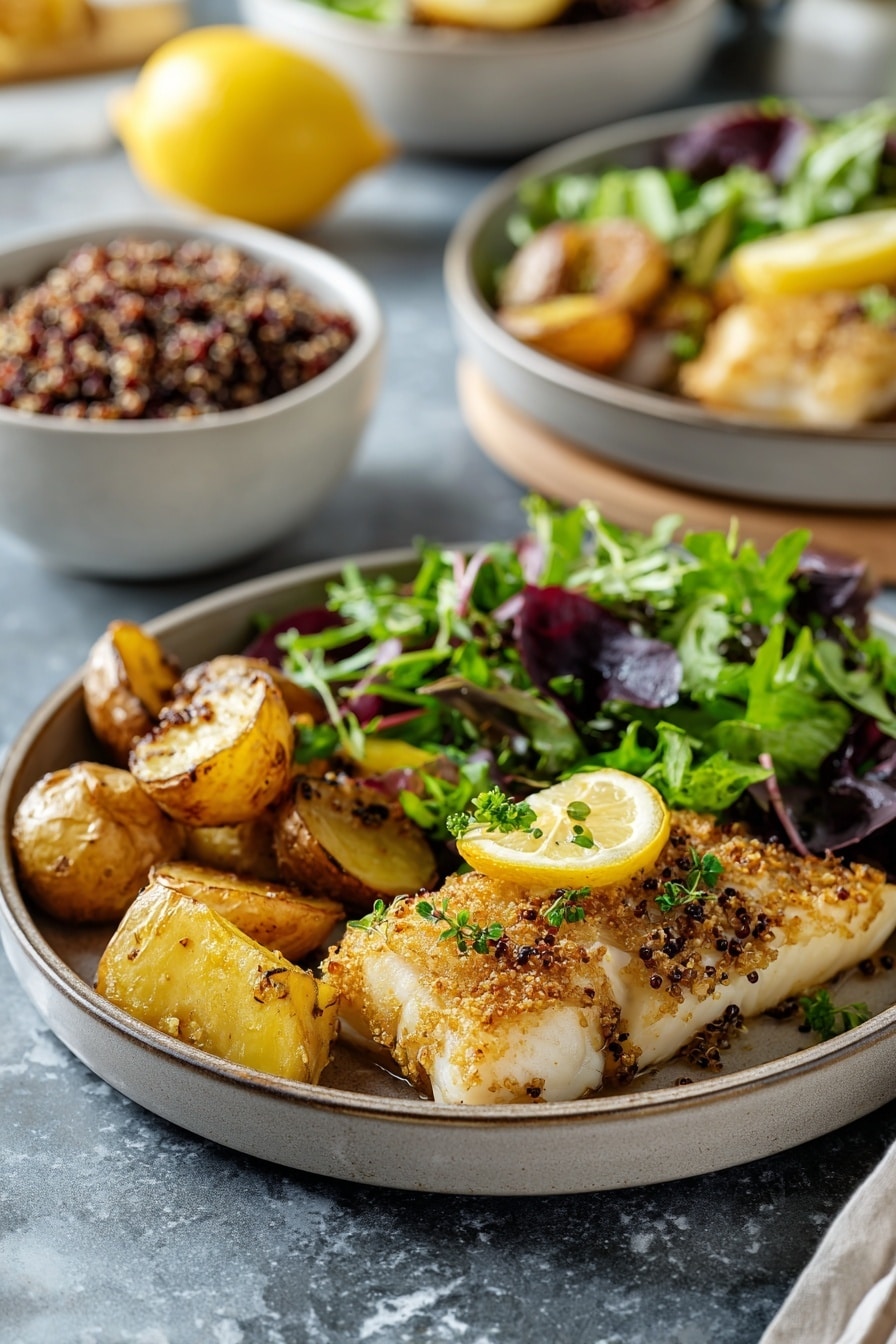 Turmeric Cod with Chickpea Traybake Recipe - Recipe Image