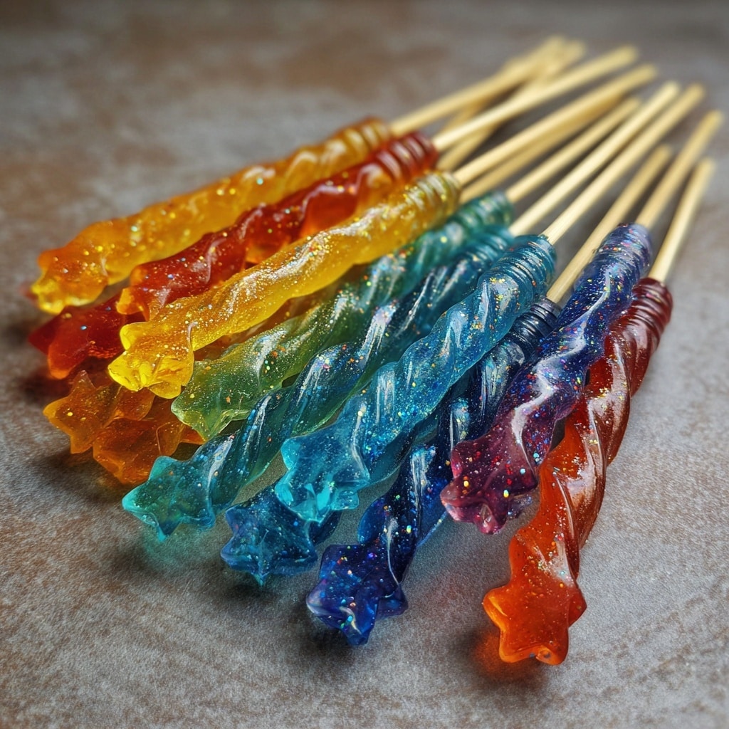 Tequila Stardust Gummy Wands Recipe - Recipe Image