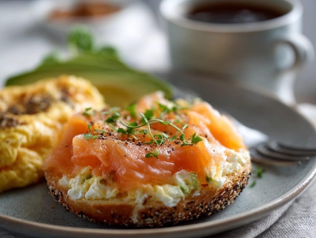 Salmon Scramble Flatbreads Recipe