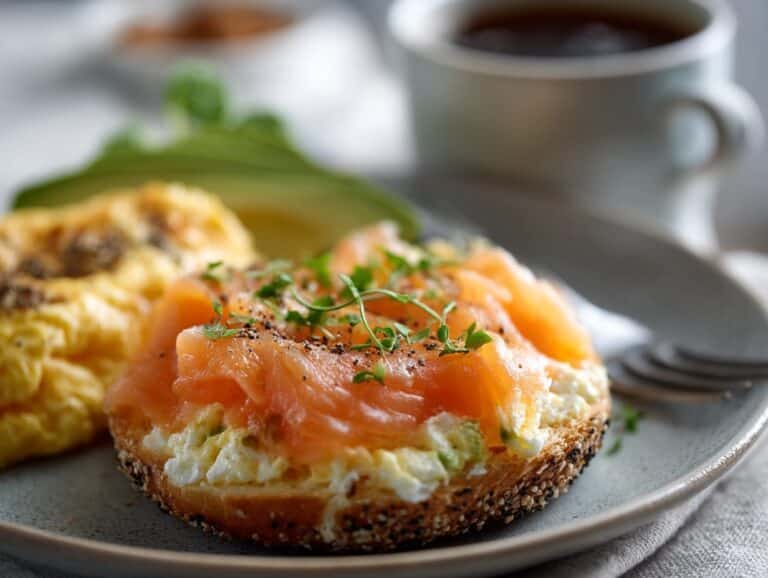 Salmon Scramble Flatbreads Recipe