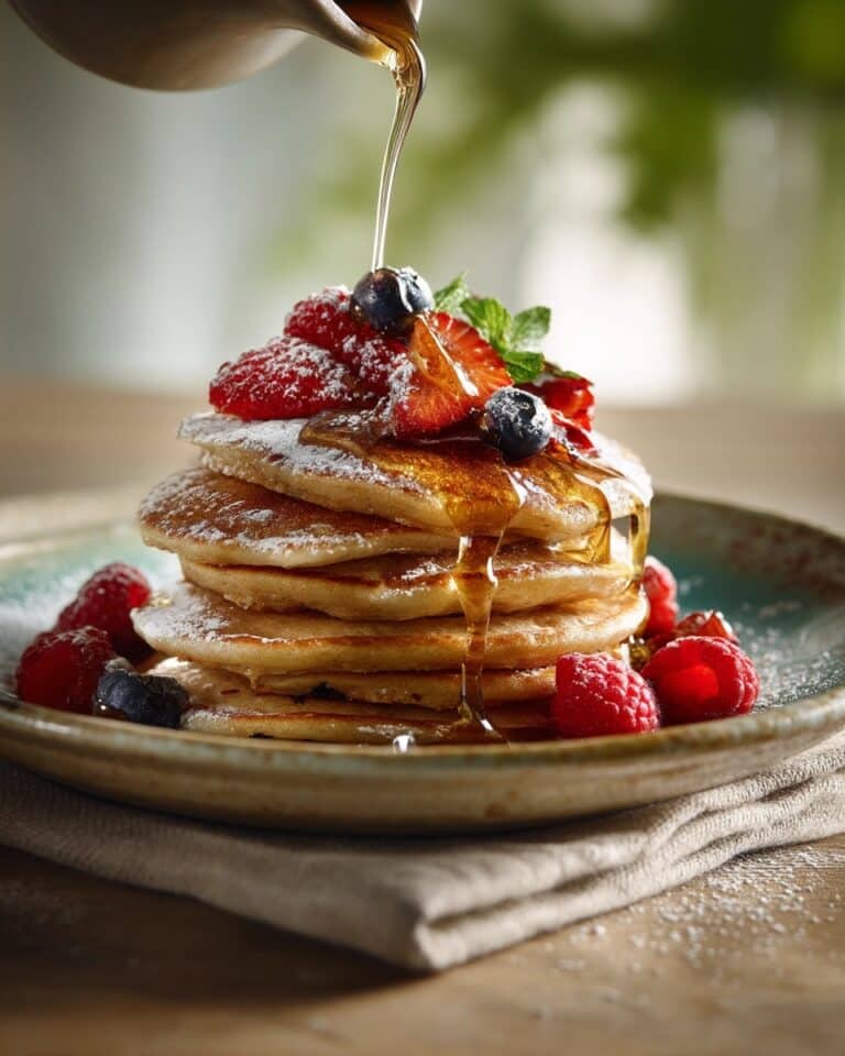 Vanilla Cinnamon Buttermilk Pancakes Recipe