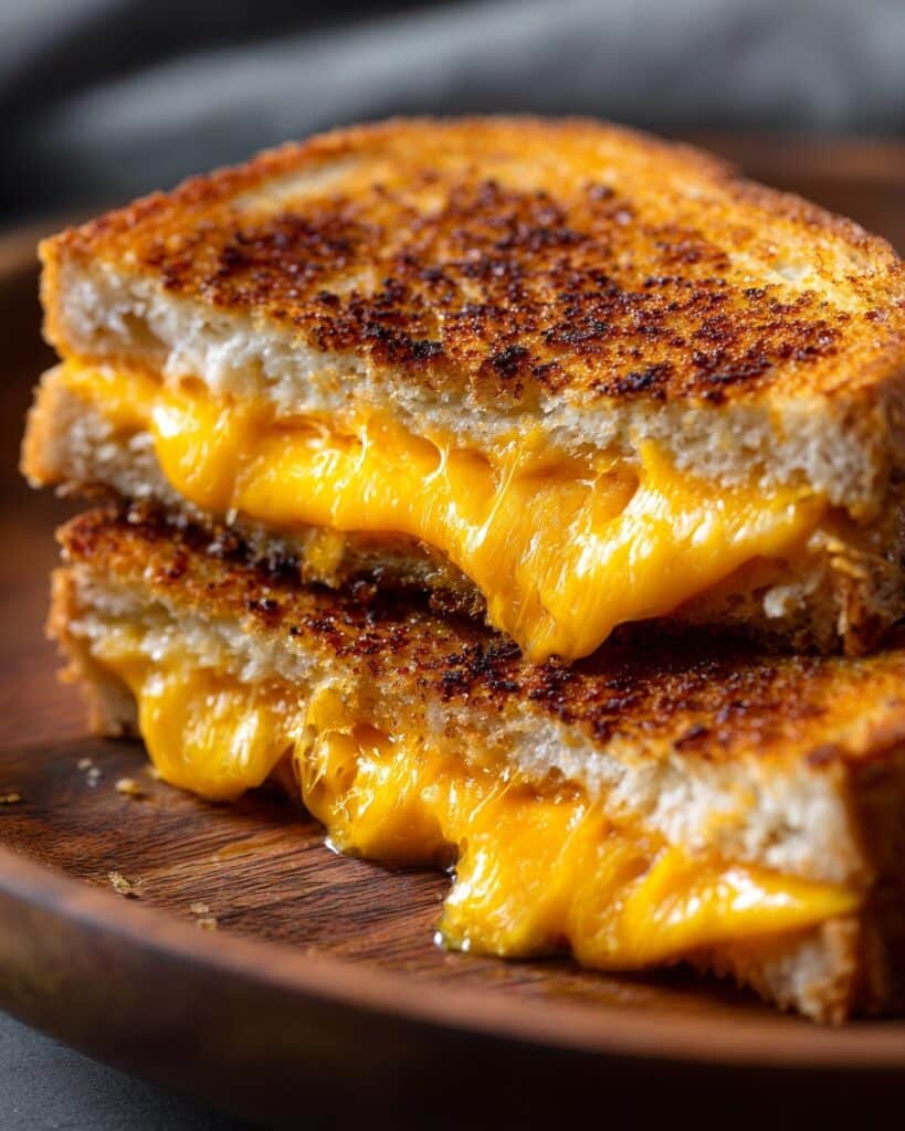 Garlic Butter Mayo Grilled Cheese Recipe
