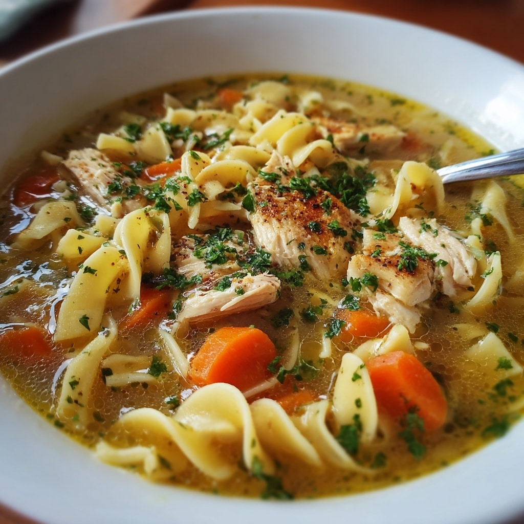 Rotisserie Chicken Noodle Soup Recipe