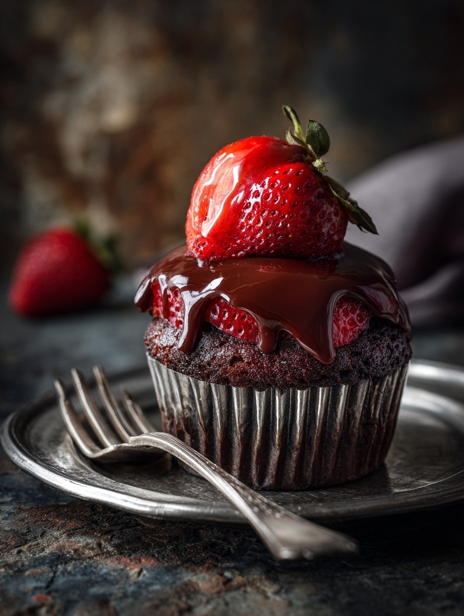 Chocolate Strawberry Cupcakes Recipe - Recipe Image