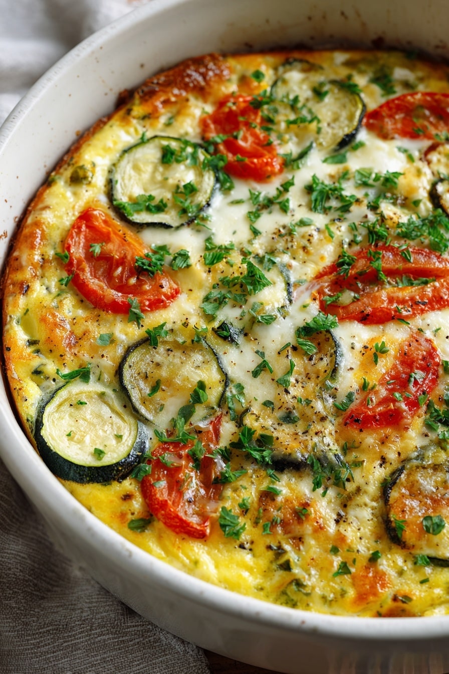 High-Protein Veggie Bake with Cottage Cheese Recipe - Recipe Image