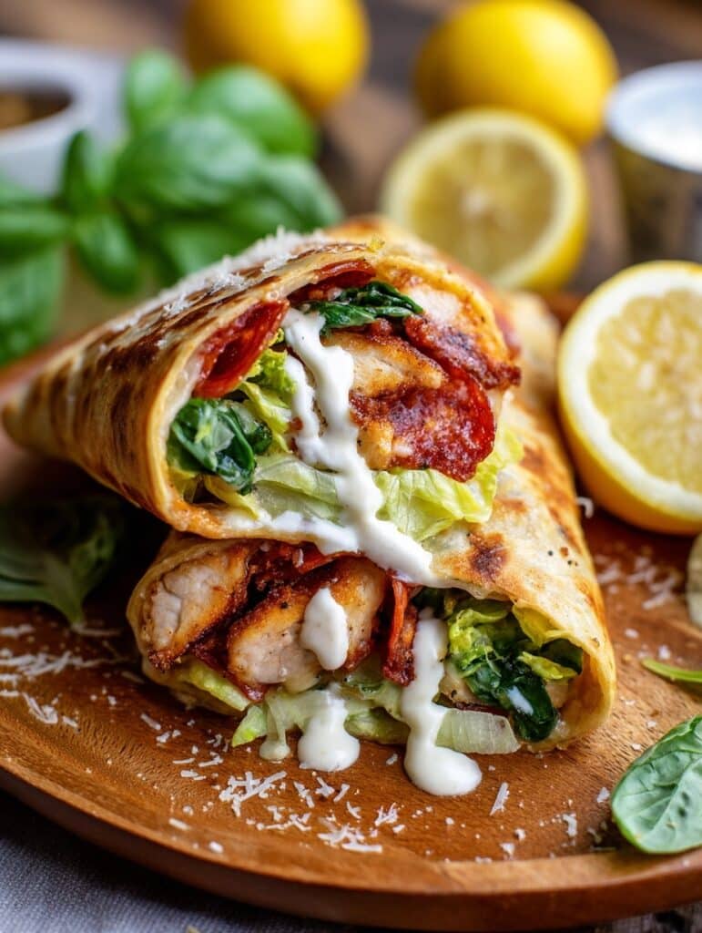 Chicken Caesar Wrap Recipe