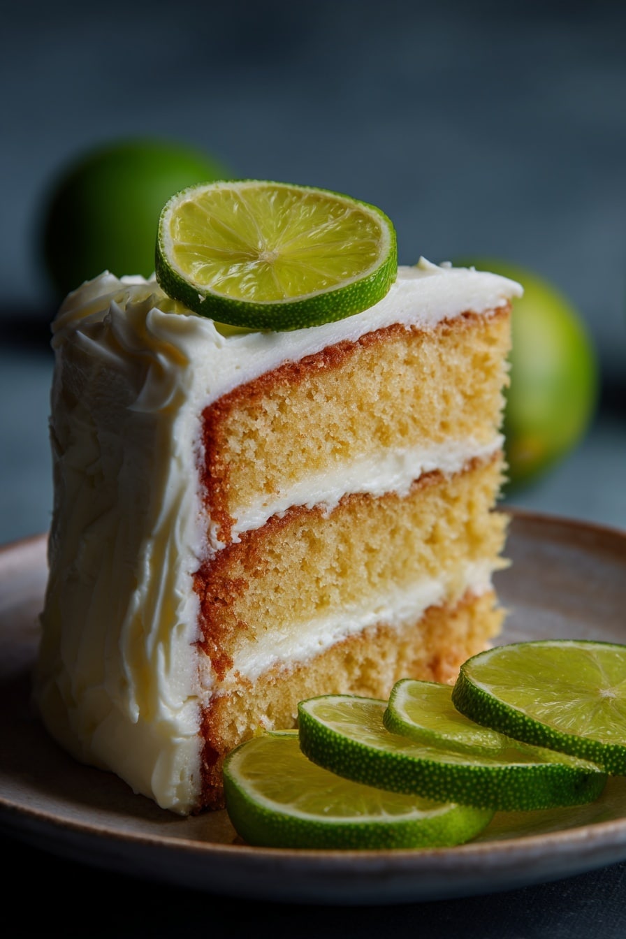 Perfect Key Lime Angel Food Cake Recipe - Recipe Image