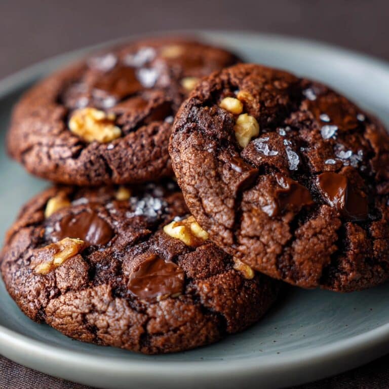 Brown Butter Double Chocolate Peanut Butter Cup Cookies Recipe