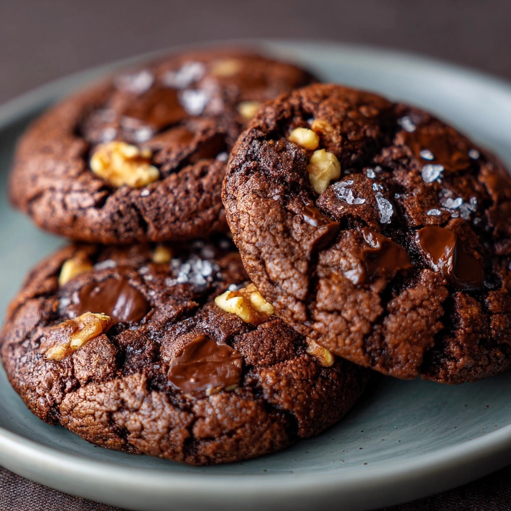 Brown Butter Double Chocolate Peanut Butter Cup Cookies Recipe