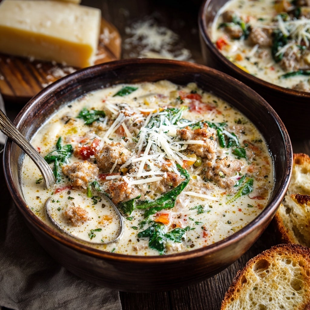 Creamy White Lasagna Soup – A Cozy, Cheesy Twist on the Classic Recipe