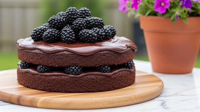 Blackberry Velvet Gothic Cake Recipe