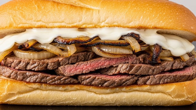 Herb-Buttered Steak Sandwich with Dill, Onion, and Havarti Recipe