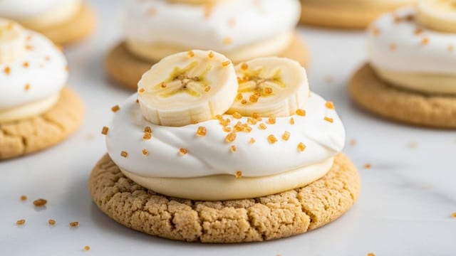 Crumbl Banana Cream Pie Cookies Recipe