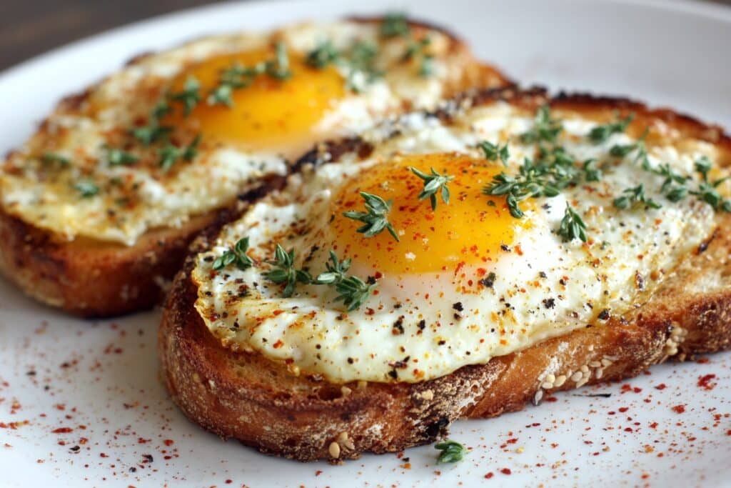 Air Fryer Egg in Toast Cups Recipe
