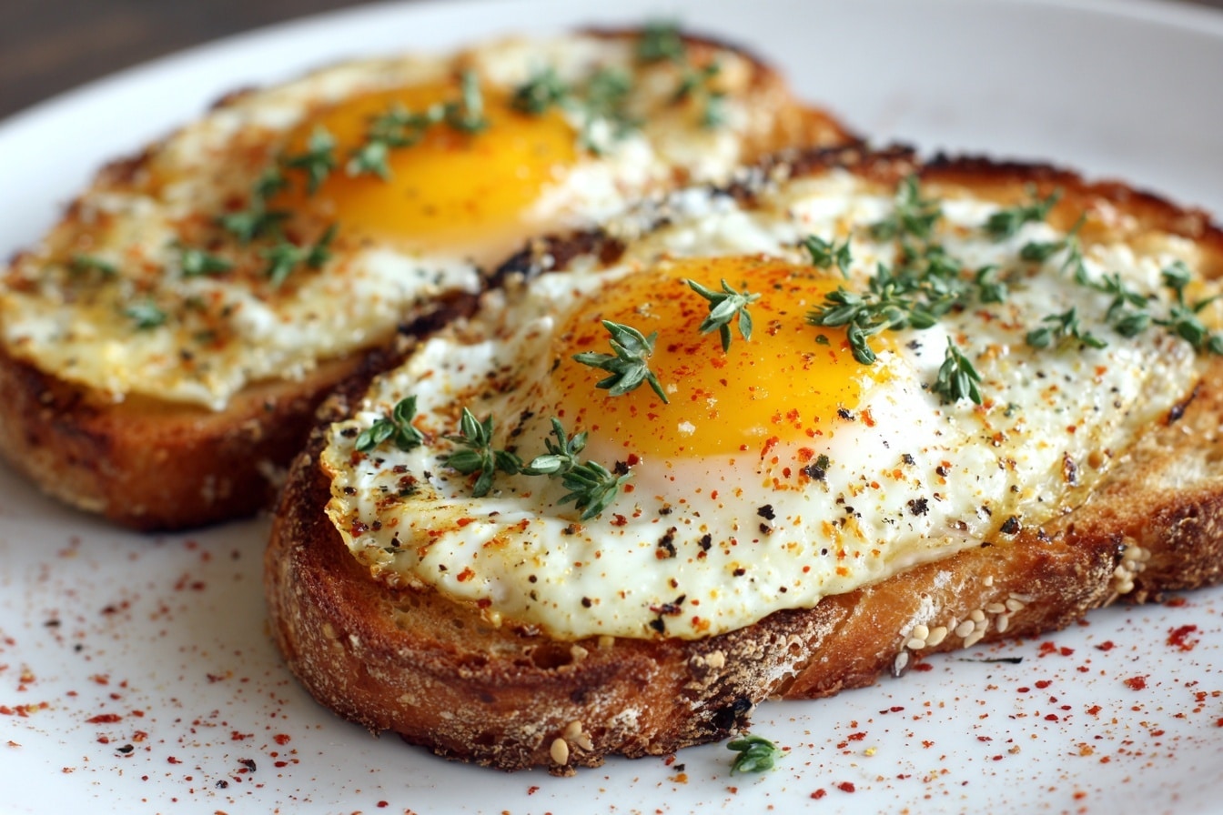Air Fryer Egg in Toast Cups Recipe - Recipe Image