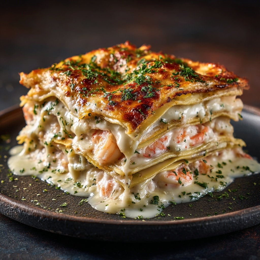 Prawn Ravioli and Spinach Lasagne Recipe - Recipe Image