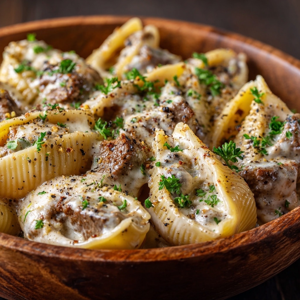 Stuffed Shells with Meat and Cheese Recipe