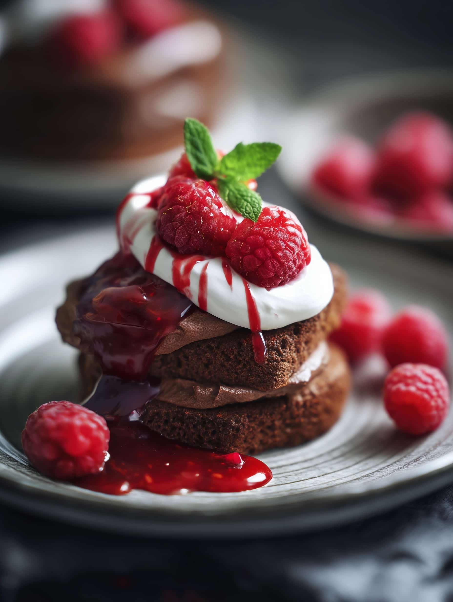 Chocolate Raspberry Tart Recipe - Recipe Image