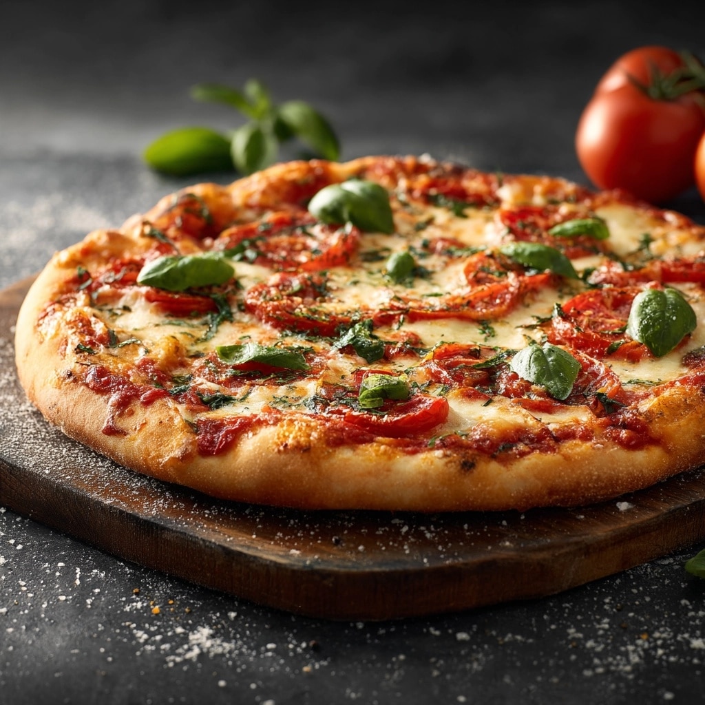 Homemade Margherita Pizza Recipe - Recipe Image