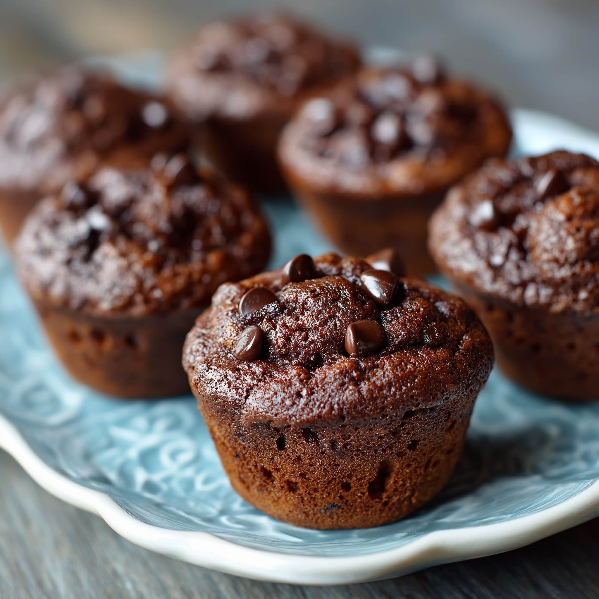 Keto Air Fryer Chocolate Cupcakes Recipe - Recipe Image