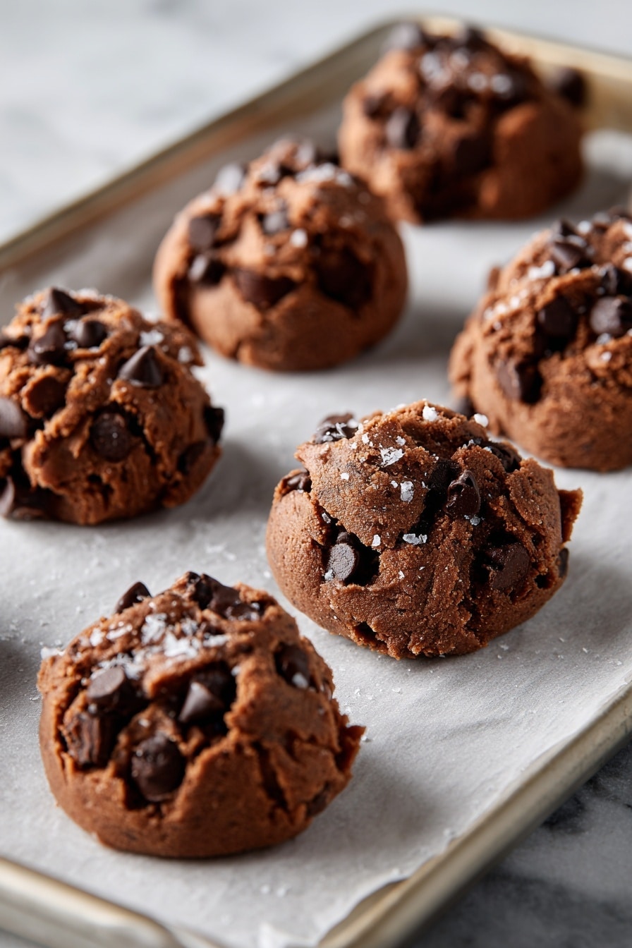 No-Bake Chocolate Chip Cookie Dough Brownie Bombs Recipe - Recipe Image