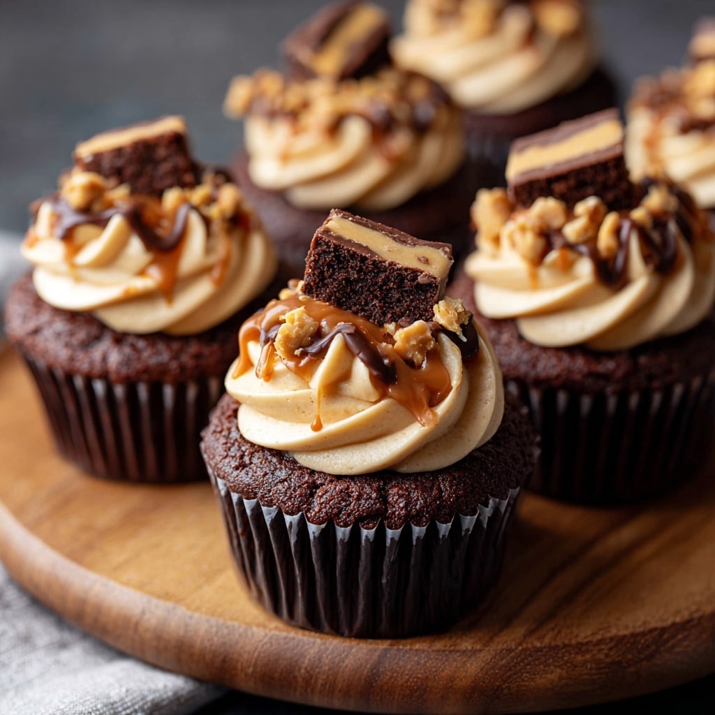 Dark Chocolate Peanut Butter Cupcakes Recipe