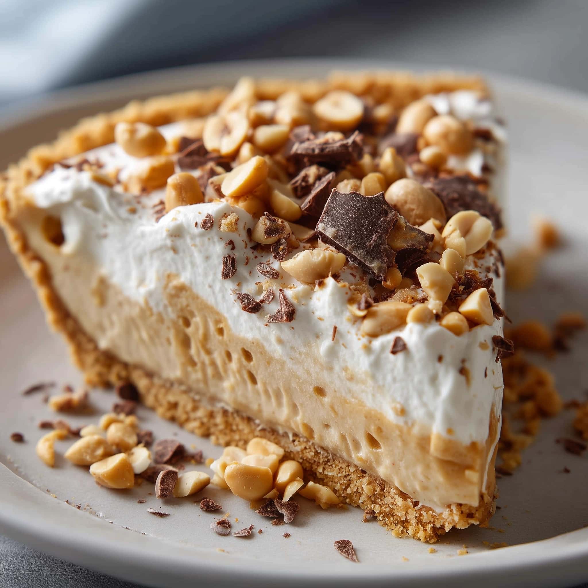 The Best Easy Peanut Butter Pie Recipe - Recipe Image