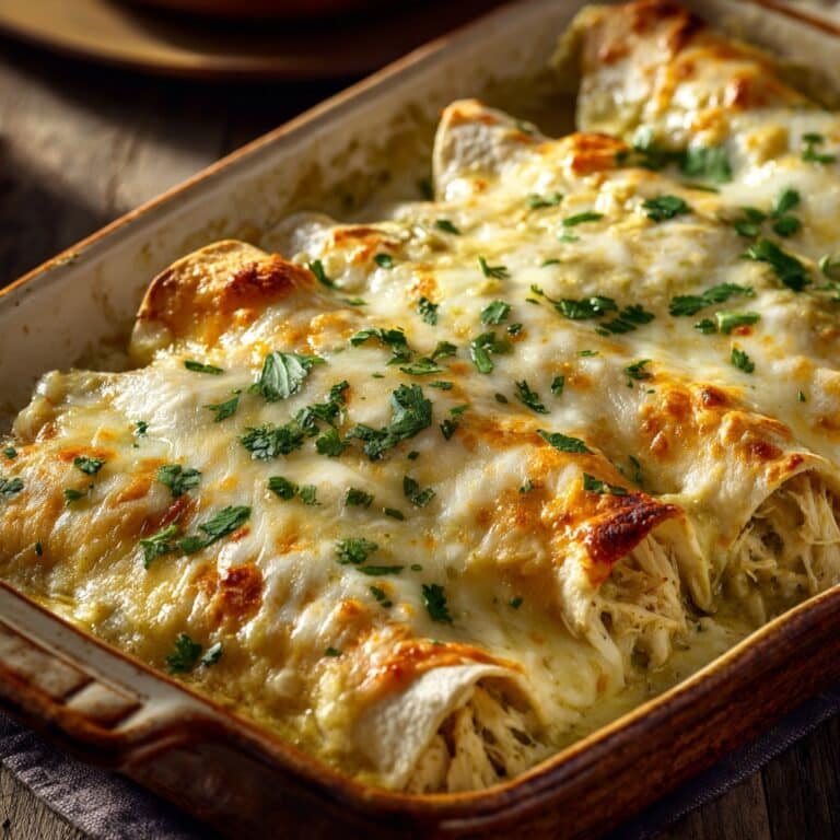 20-Minute Green Chile Chicken Enchiladas Recipe