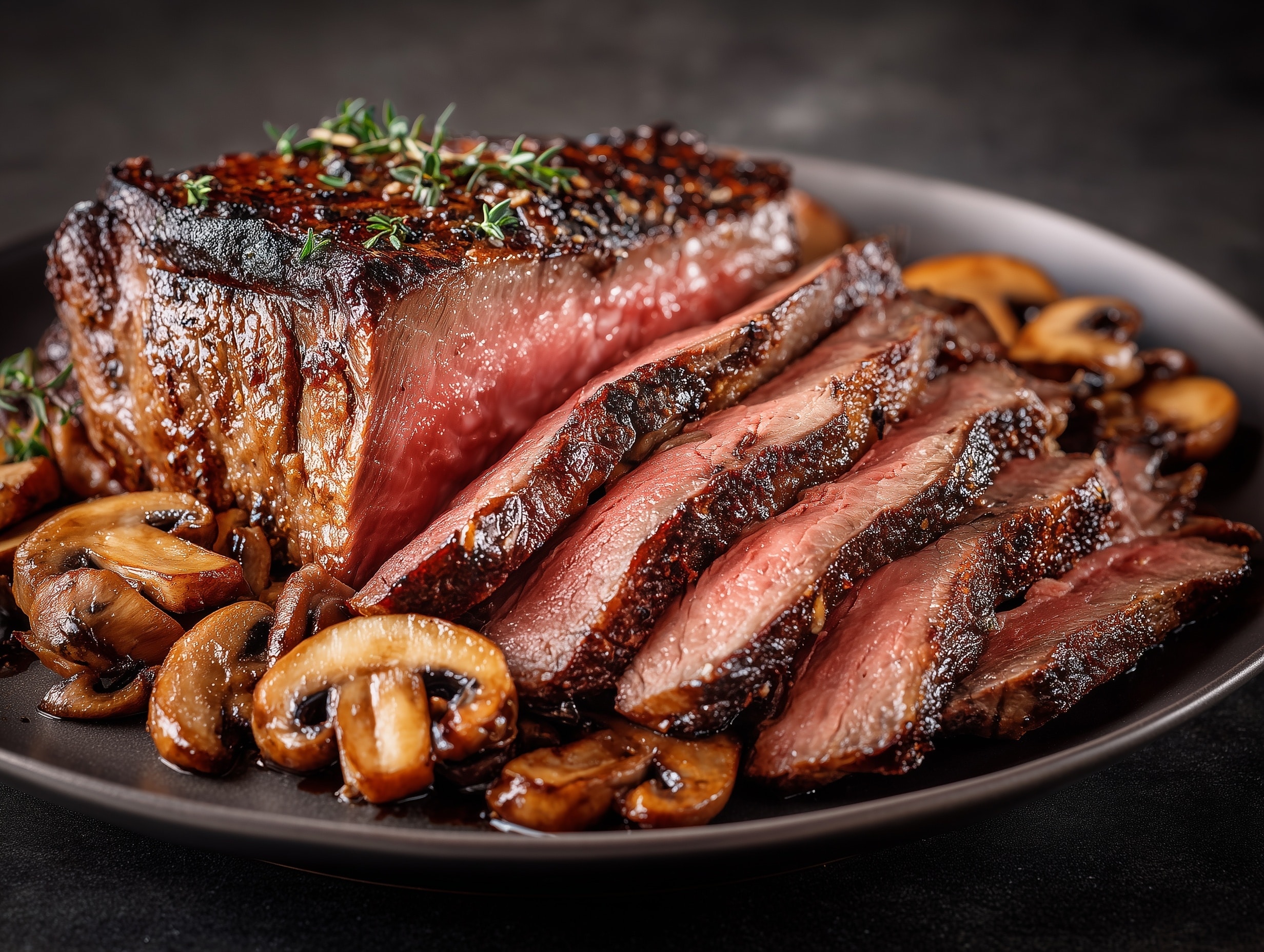 Herbed Butter-Rubbed Ribeye Roast Recipe - Recipe Image