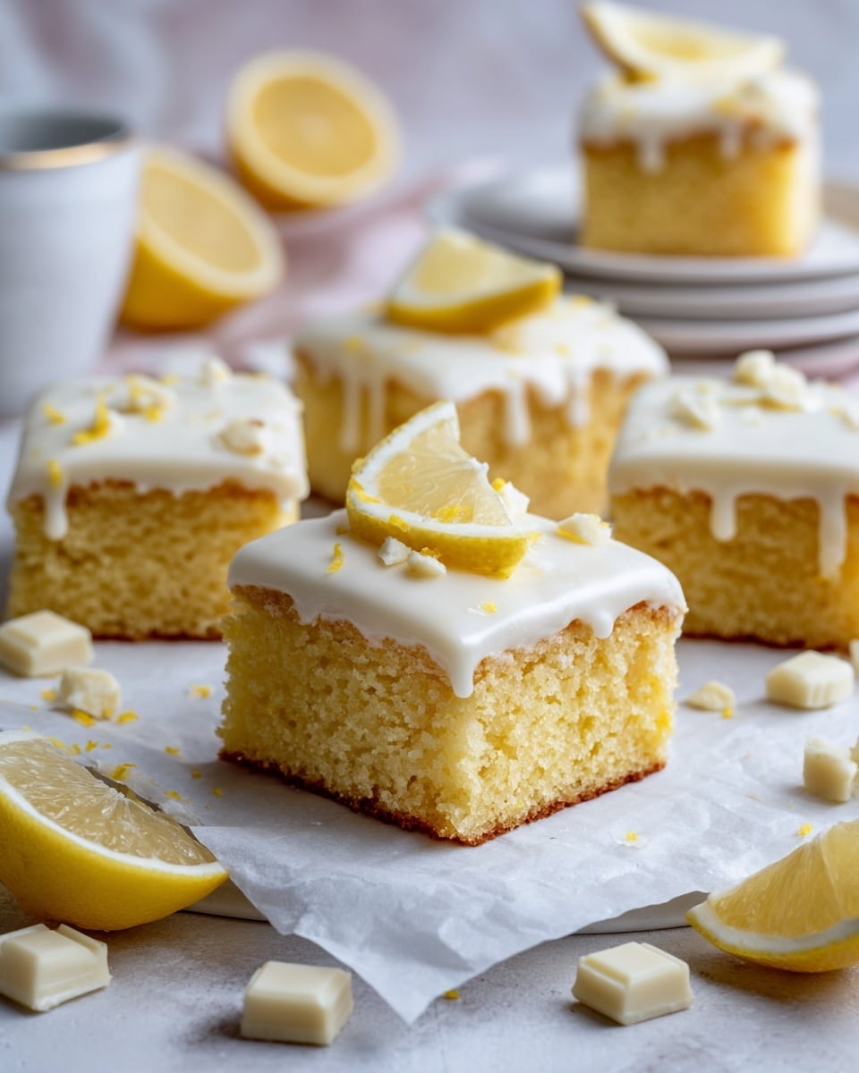 Lemon White Chocolate Brownies Recipe - Recipe Image