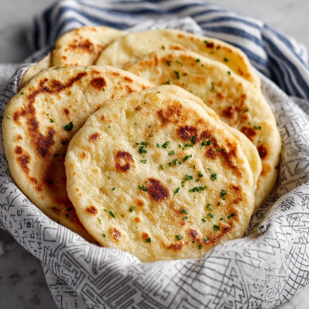 Garlic Keto Naan Bread Recipe - Recipe Image