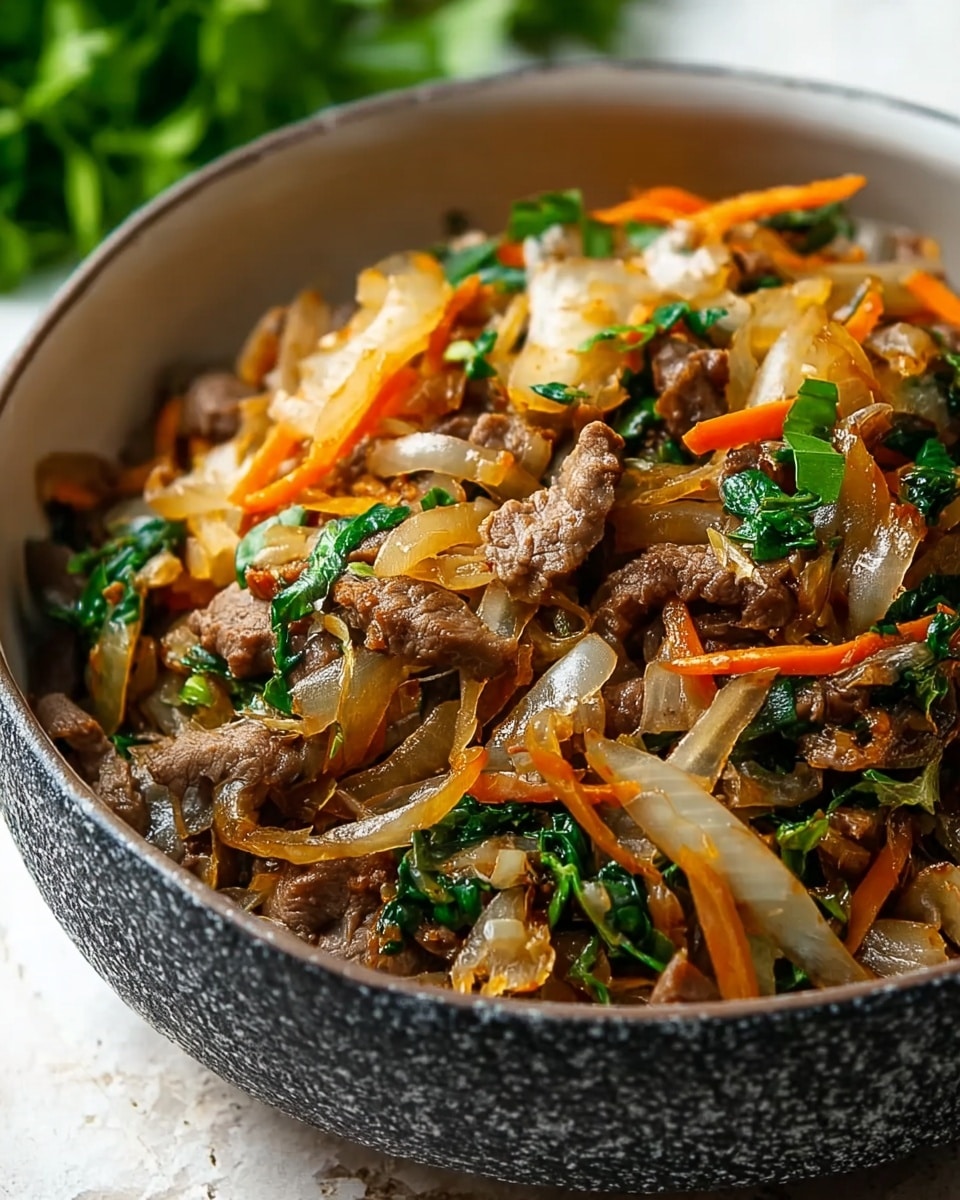 Keto Beef and Cabbage Stir-Fry Recipe - Recipe Image