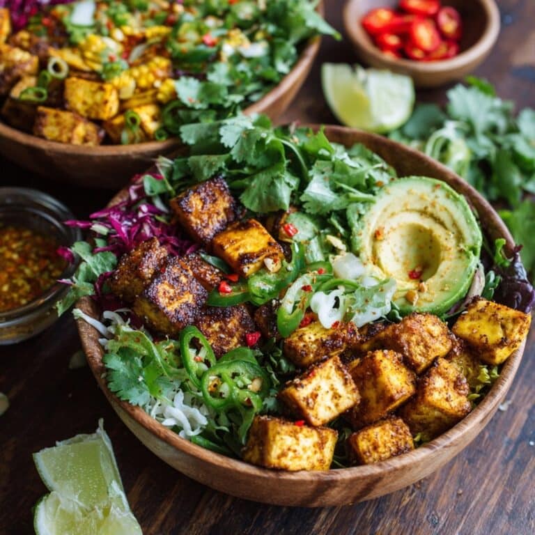 Spicy Tofu Salad Bowls Recipe