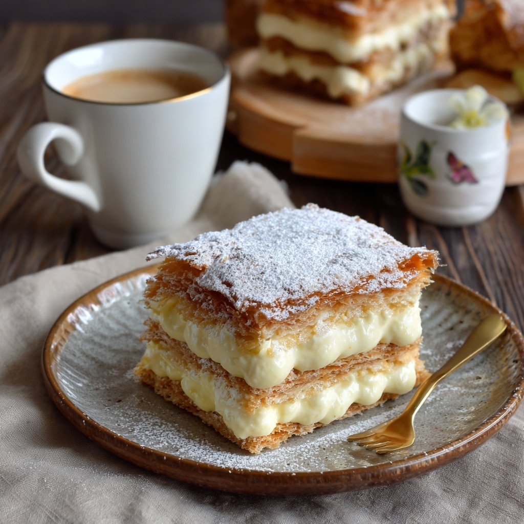 Vanilla Custard Cream Squares Recipe - Recipe Image