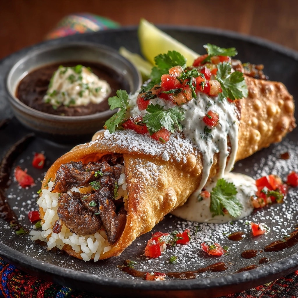 Beef and Cheese Chimichangas Recipe