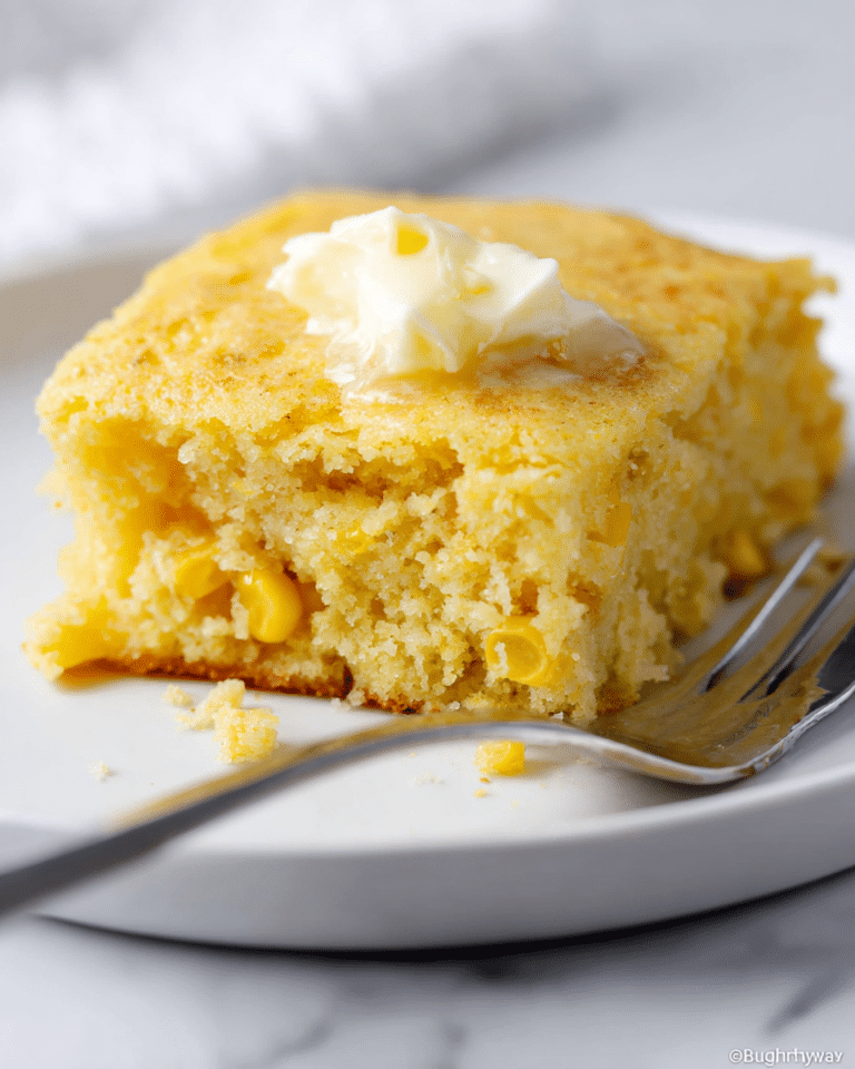 Easy Creamy Cornbread Casserole Recipe