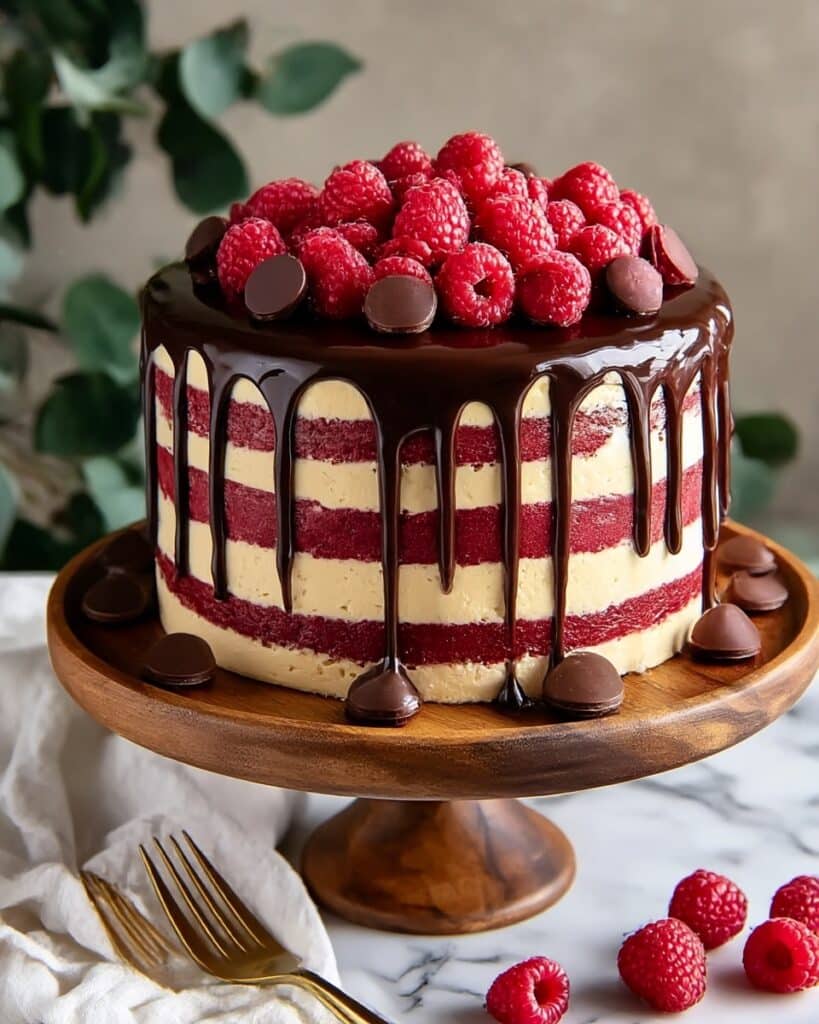Raspberry Ruby Chocolate Drip Cake Recipe