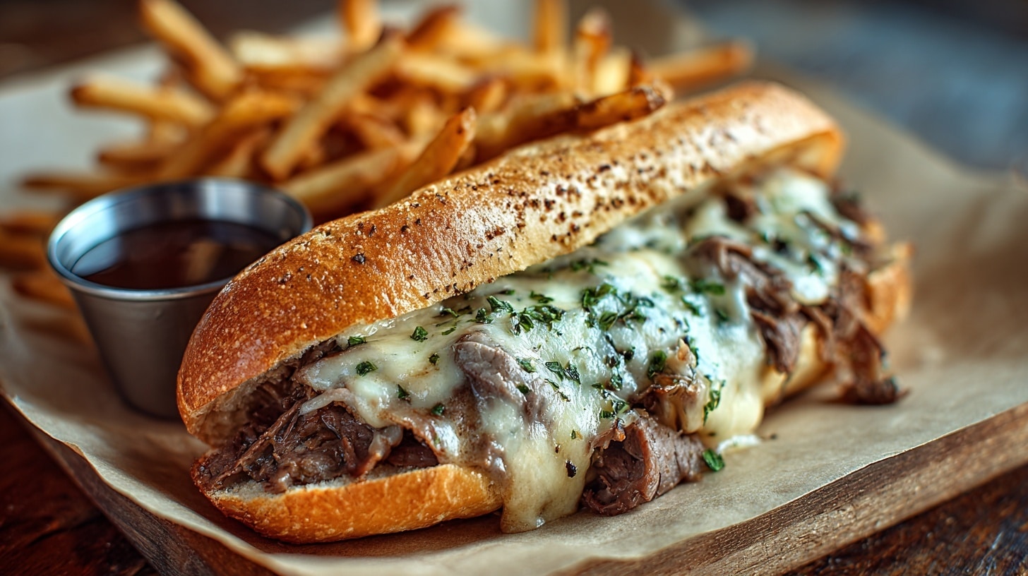 Crockpot French Dip Sandwiches Recipe